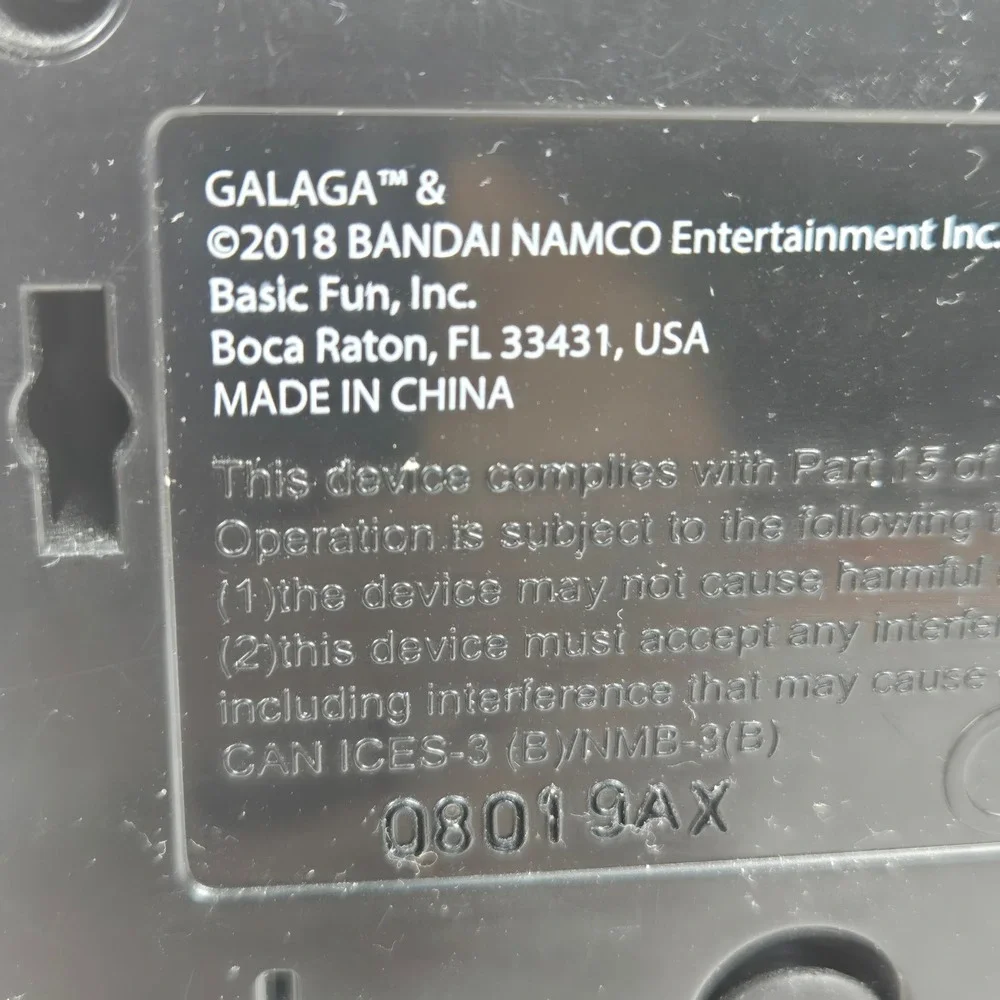 Basic Fun Galaga Mini Arcade Cabinet Retro Handheld Game Black 09622 Namco VIDEO